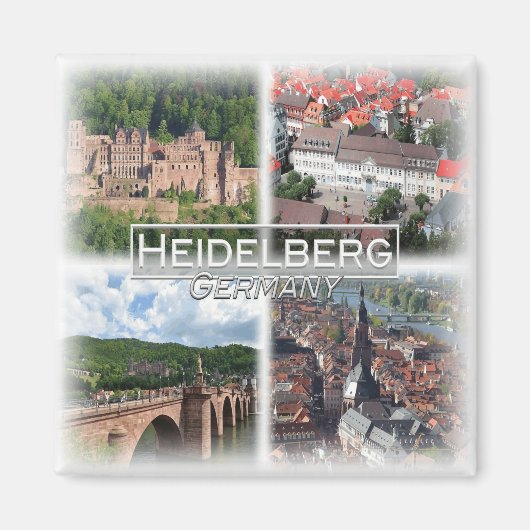 DE0103 Europa, Duitsland, Heidelberg, Koelkast Magneet (Voorkant)