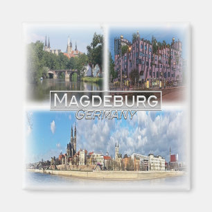 DE0106 Europa, Duitsland, Magdeburg, Koelkast Magneet