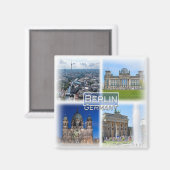 DE0109 Europa Duitsland, Berlijn, Koelkast Magneet (Voorkant / Achterkant)