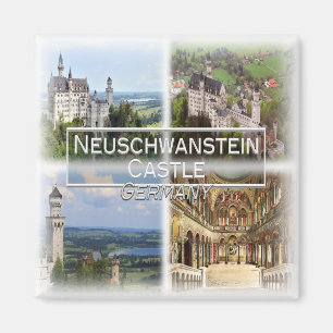 DE0112 Europa, Duitsland, kasteel Neuschwanstein Magneet