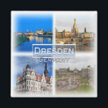 DE0127 Europa, Duitsland, Saksen, Dresden, Koelkas Magneet<br><div class="desc">Hier vindt u het souvenir van uw vakantie. Deze categorie bevat koelkastmagneten van vele locaties in Europa. (DE0127 Europa, Duitsland, Saksen, Dresden, Elba rivier, Onze Lieve Vrouwekerk, kasteel, Zwinger tuinen Koelkast magneet). Verras vrienden en familieleden met de unieke souvenirs van uw geweldige reis. Probeer ons. #LeoPepeDesign - europa duitsland, leopepedesign,...</div>