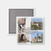 DE0135 Europa, Duitsland, Wartburg, Koelkast Magneet (Voorkant / Achterkant)