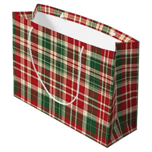 De 01-gift van de Plaid van Kerstmis ZAK L Groot Cadeauzakje