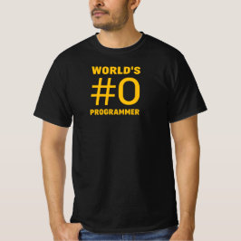 De #0 programmeur van de wereld t-shirt