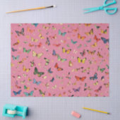 De 1000 Vlinders Roos Tissuepapier (Craft)