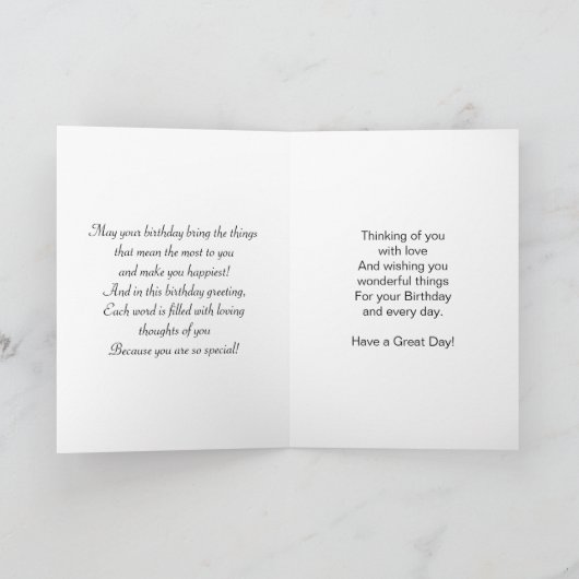 De 100e verjaardag kaart (Binnen)