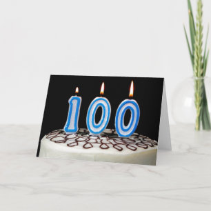 de 100ste Cake van de Verjaardag Kaart