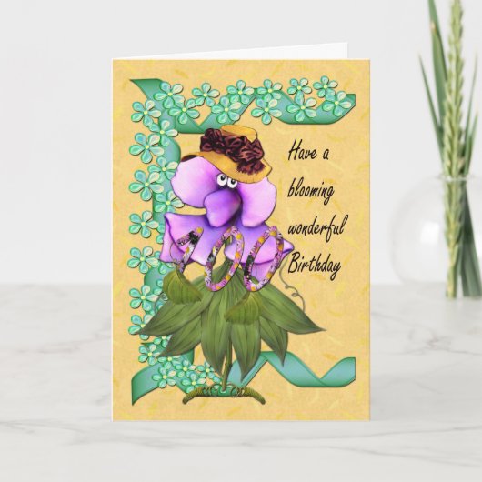 de 100ste Kaart van de Verjaardag met leuke (Voorkant)