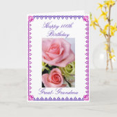 De 100ste verjaardag van oma kaart (Gele Bloem)