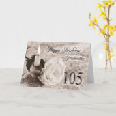 de 105ste kaart van de Verjaardag voor Grootmoeder (Gele Bloem)