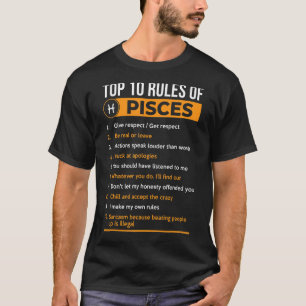 De 10 belangrijkste regels van de dierentuin van P T-shirt