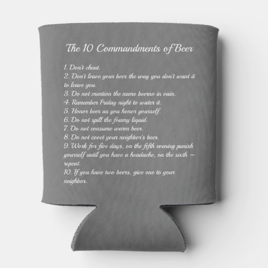 De 10 Bier commando's Blikjeskoeler (Achterkant)