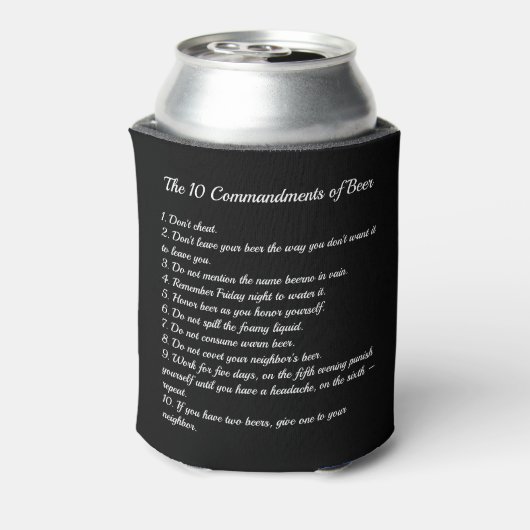 De 10 Bier commando's Blikjeskoeler (Blikje Achterkant)