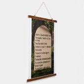 De 10 geboden hangend wandkleed (Gebogen)