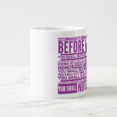 De 10 geboden Jumbo-Mok Grote Koffiekop (Voorkant)