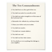 De 10 geboden Methodist Home & Kantoor Foto Afdruk (Voorkant)