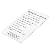 De 10 geboden Methodist Home & Kantoor Magneet (Linkerzijde)