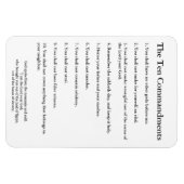 De 10 geboden Methodist Home & Kantoor Magneet (Horizontaal)