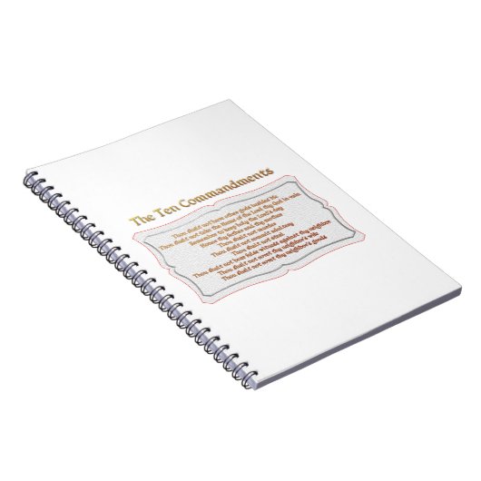 De 10 geboden notitieboek (Rechterzijde)