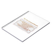 De 10 geboden notitieboek (Linkerzijde)