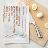 De 10 geboden theedoek (Quarter Fold)