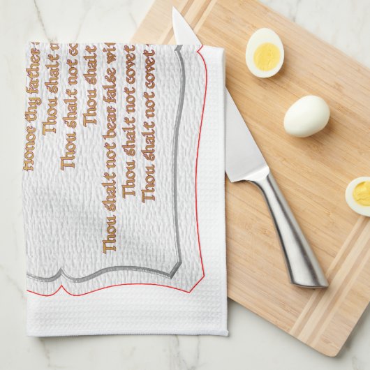 De 10 geboden theedoek (Quarter Fold)