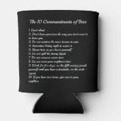 De 10 geboden van Bier Blikjeskoeler (Achterkant)