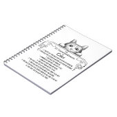 De 10 geboden van Cats Funny Notitieboek (Linkerzijde)