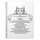De 10 geboden van Cats Funny Notitieboek (Voorkant)
