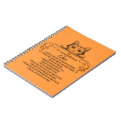 De 10 geboden van Cats Funny Notitieboek (Linkerzijde)