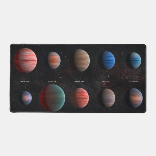 De 10 hete Jupiter Wasp exoplaneten Bureaumat (Voorkant)
