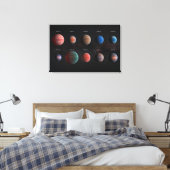 De 10 hete Jupiter Wasp exoplaneten Canvas Afdruk (Insitu (Slaapkamer))