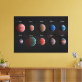 De 10 hete Jupiter Wasp exoplaneten Canvas Afdruk (Insitu (Woonkamer))