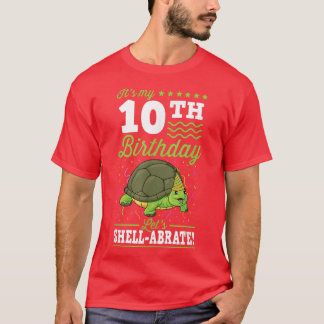 De 10e verjaardag van de Schelpschildpad T-shirt