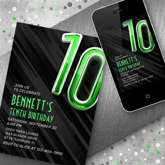 De 10e verjaardag van Modern Boy Kaart