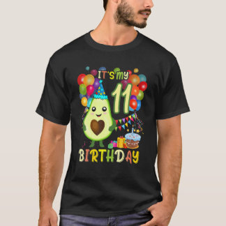 De 11e verjaardag van de Avocado Birthday Party Cu T-shirt