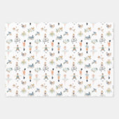 De 12 dagen kerstcadeaubonade inpakpapier vel (Voorkant 3)