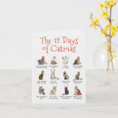 De 12 dagen na het Wenskaart Kaart (Gele Bloem)