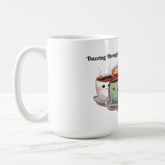 De 12 dagen van cafeïne koffiemok (Links)