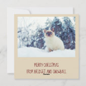 De 12 Dagen van Kerstmis in Mint Foto Kerst Kaart (Achterkant)