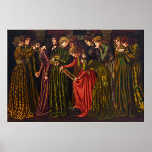 De 12 dansende prinsessen van Gustave Stevens Poster