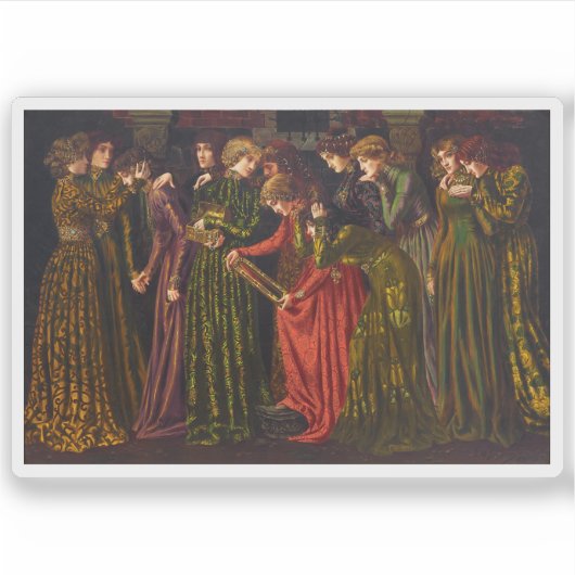 De 12 dansende prinsessen van Gustave Stevens Sticker (Voorkant)