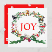 De 12-deuks van kerstJOY! Kaart (Voorkant / Achterkant)