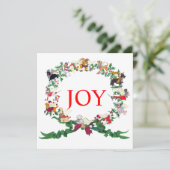 De 12-deuks van kerstJOY! Kaart (Staand voorkant)