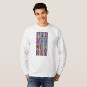 De 12 kerstbrieven t-shirt (Voorkant volledig)