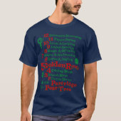 De 12 kerstdagen t-shirt (Voorkant)