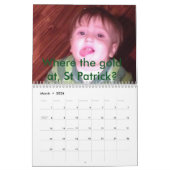 De 12 maanden van emoties-kleuterproblemen. FUNNY Kalender (Mar 2026)