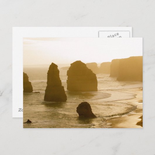 de 12 postzegels briefkaart (Voorkant / Achterkant)