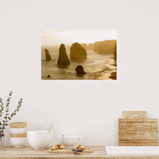 De 12 postzegels poster (Keuken)