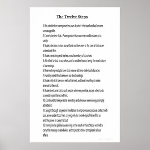 De 12 Stappen 12 Beschikbare Tradities zien ook ve Poster